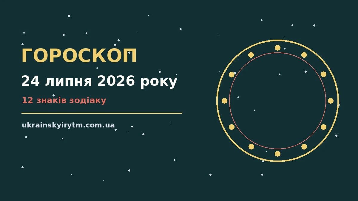 Щоденний гороскоп на 24 липня 2026 року — кар'єра, фінанси, переговори