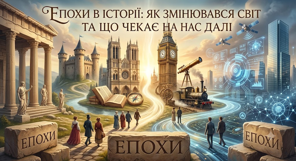 Епохи в історії: як змінювався світ та що чекає на нас далі