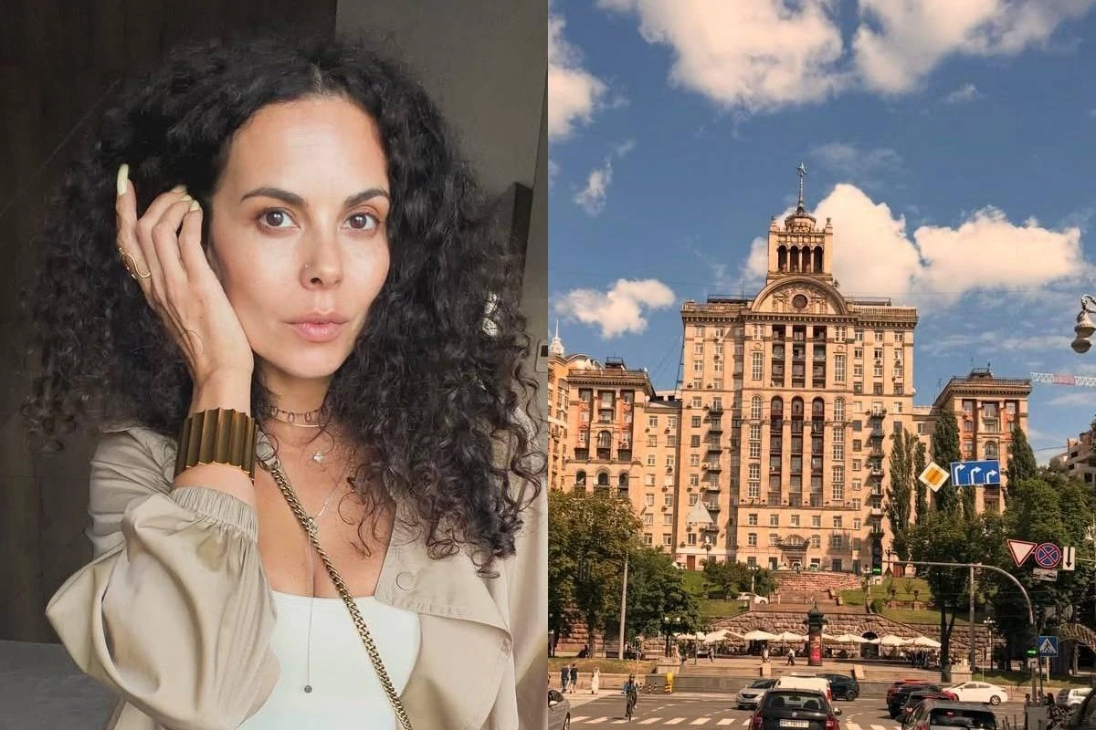Настя Каменських у машині з мамою та окремо з Аллою Кудлай на тлі Києва