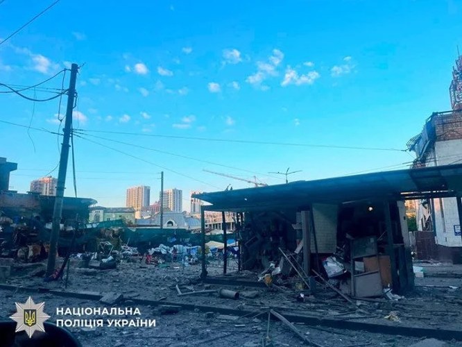 Наслідки ракетного удару РФ по підприємствах Києва в ніч на 19 липня 2026 року
