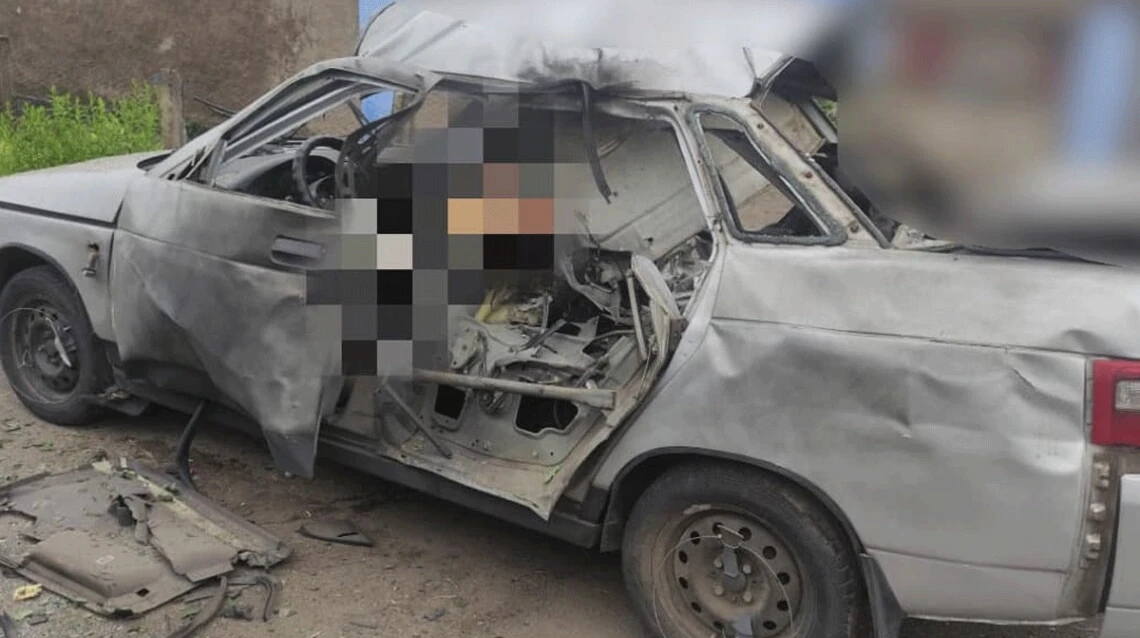 Удар дрона по авто на Херсонщині: пряма небезпека для цивільних