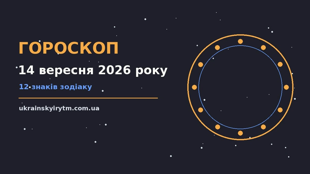 Гороскоп на 14 вересня 2026 року: підказки перед важливим кроком про шанси та застереження