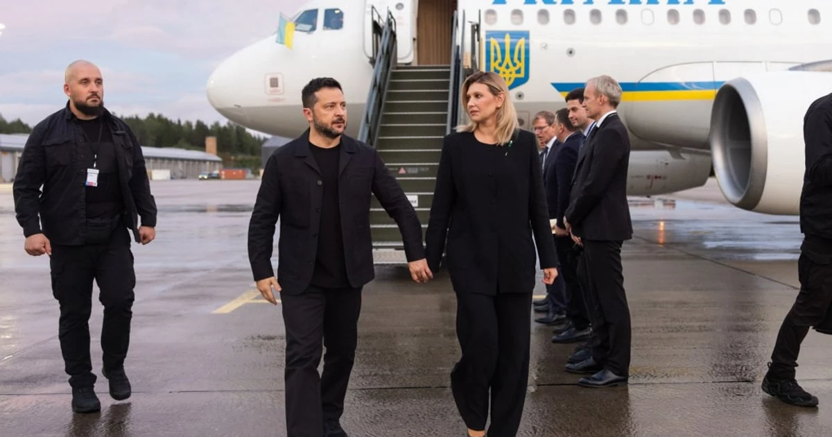 Володимир Зеленський, Йонас Гара Стьоре та Торгердур Катрін Гуннарсдоттір під час візиту до Осло 9 вересня 2026 року