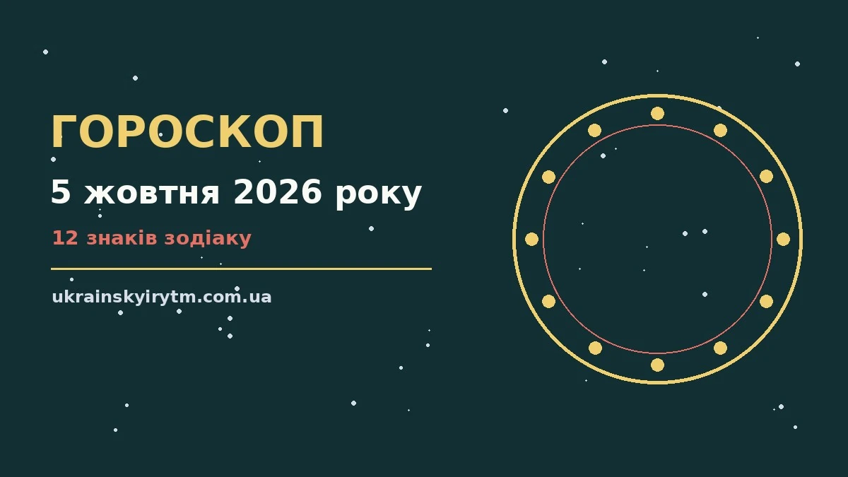 Гороскоп на 5 жовтня 2026 року: підказки перед важливим кроком про шанси та застереження
