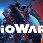 Логотип BioWare на тлі Mass Effect, Dragon Age і Baldur’s Gate